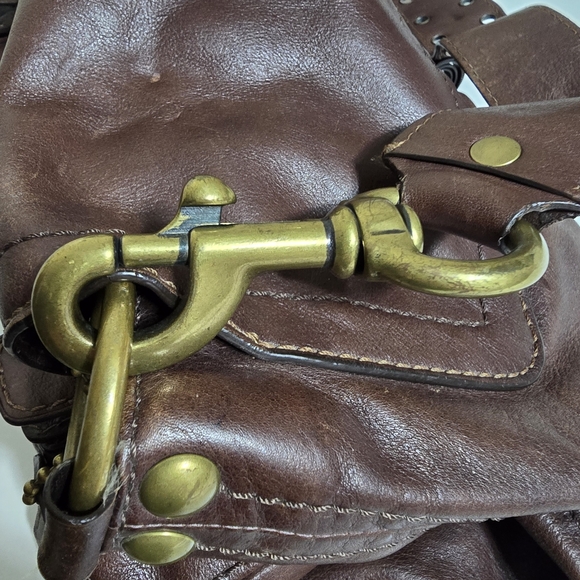 Coach Legacy Large Pocket Shoulder Hobo Dark Brown 7466 - Picture 7 of 16